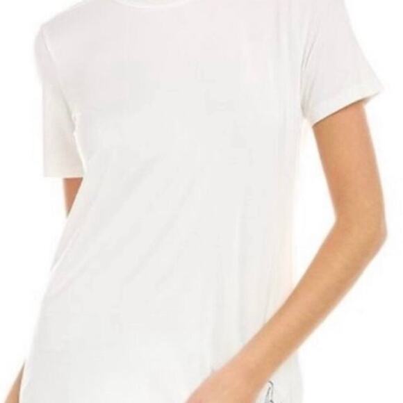 Johnny Was Tops - Calme White Embroidered Yoga Crewneck Shirt Size XS - 23